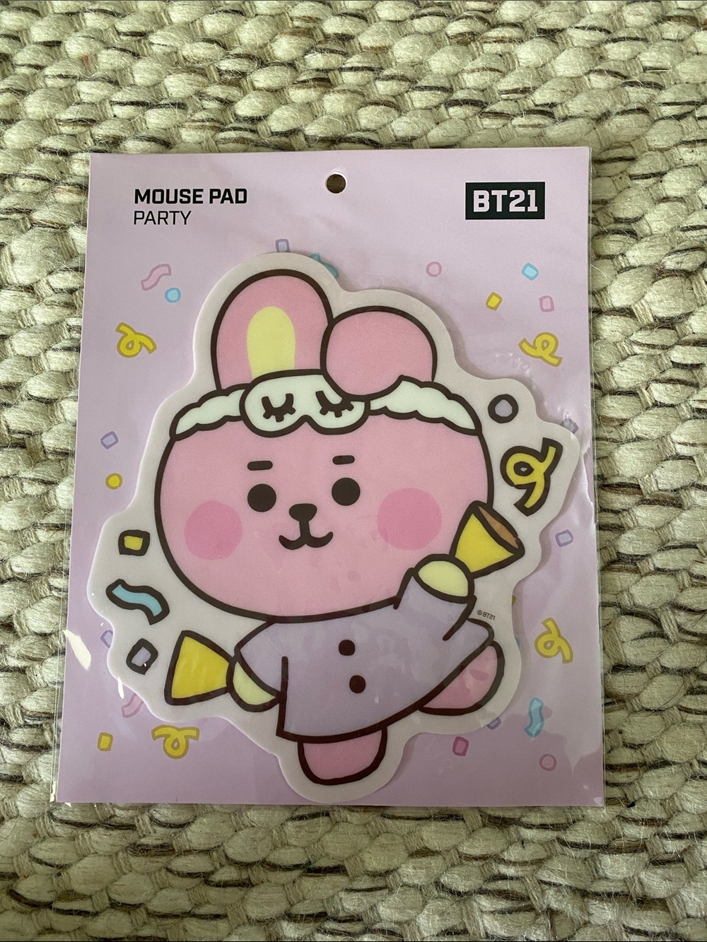 New BT21 Mouse Pad Party Cooky Jungkook BTS